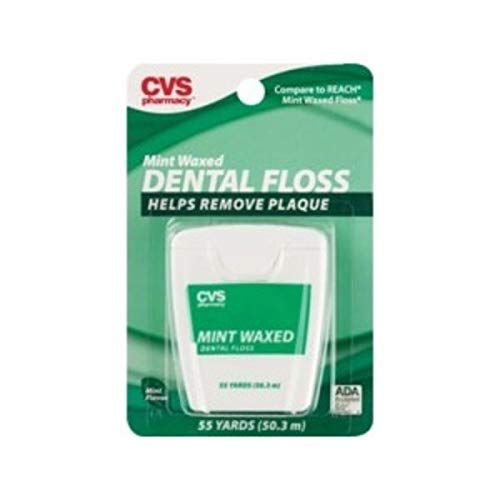  EVAXO Expect More CVS Waxed Dental Floss, Mint. pack of 3