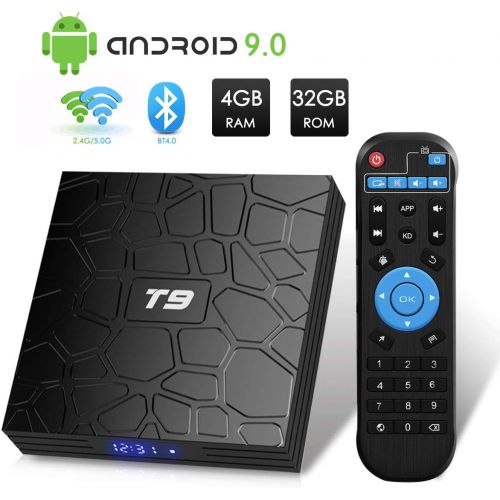  [아마존베스트]EVER EXPRESS T9 Android 8.1 TV Box 4GB DDR3 RAM 32GB ROM RK3328 Bluetooth 4.1 Quad-Core Cortex-A53 64 Bits Support 2.4GHz WiFi 4K 3D Ultra HD HDMI H.265