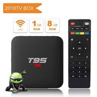 EVER EXPRESS T95 S1 Android 7.1 tv Box with 1GB RAM/8GB ROM Amlogic S905W Quad-core Digital Display HDMI HD Support 2.4G WiFi 3D 4K