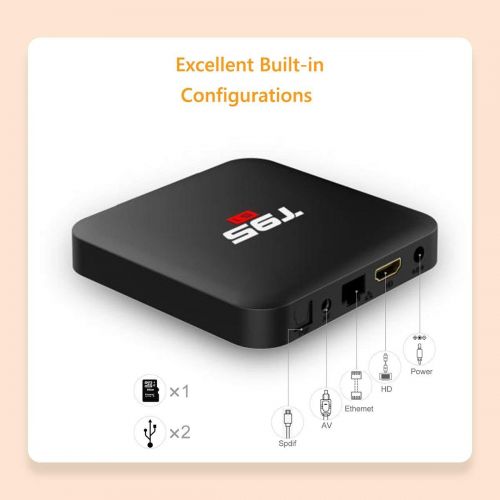  EVER EXPRESS T95 S1 Android 7.1 tv Box with 1GB RAM8GB ROM Amlogic S905W Quad-core Digital Display HDMI HD Support 2.4G WiFi 3D 4K