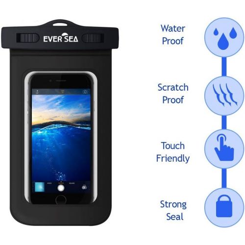  [아마존베스트]EVER SEA Waterproof Phone case and Pouch - Set of 2 with Extra Water Resistant Wallet