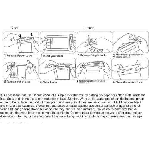  [아마존베스트]EVER SEA Waterproof Phone case and Pouch - Set of 2 with Extra Water Resistant Wallet