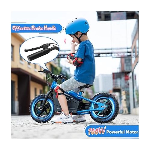  EVERCROSS Electric Balance Bike for Kids, 100W Lightweight Toddler Bike with 12