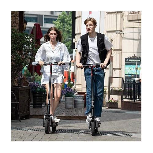  EVERCROSS EV10K PRO Electric Scooter, Scooter Adults with 500W Motor, Up to 19 MPH & 22 Miles E-Scooter with APP Control, Lightweight Folding for 10'' Honeycomb Tires