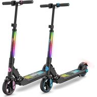 EVERCROSS EV06C Electric Scooter, Foldable Electric Scooter for Kids Ages 6-12, Up to 9.3 MPH & 5 Miles, LED Display, Colorful LED Lights, Lightweight Kids Electric Scooter