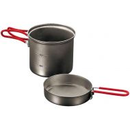 EVERNEW EVERHEW Ultra-Light Titanium Cookware Pot 0.9L & LidPan (Titanium, Diameter 11 cm x Deep 9.5 cm)