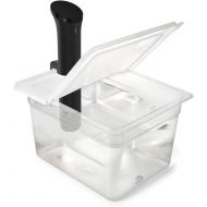 [무료배송] 수비드 컨테이너 플라스틱 뚜껑 EVERIE Sous Vide Container 12 Quart EVC-12 with Collapsible Hinged Lid Compatible with Anova Nano or AN500-US00, Also Fits Instant Pot