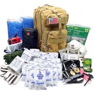 EVERLIT Earthquake Emergency Kits Survival Kit 72 Hrs 2 Person Bug Out Bag for Hurricanes, Floods, Tsunami, Other Disasters,Include Food Water, Gear, Hand-Crank Charger and More