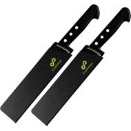 EVERPRIDE 8 Inch Chef Knife Sheath Set (2-Piece Set) Universal Blade Edge Cover Guards for Chef and Kitchen Knives ? Durable, BPA-Free, Felt Lined, Sturdy ABS Plastic ? Knives Not