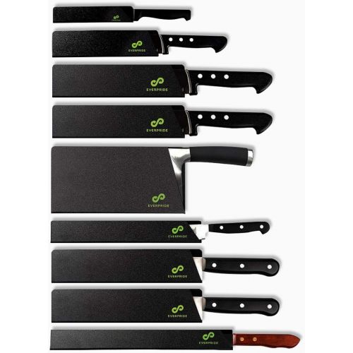  EVERPRIDE 9-Piece Knife Guard Set, Universal Blade Cover Sheaths for Chef and Kitchen Knives ? Durable Knife Edge Guards Include Multiple Sizes to Protect Your Full Set of Knives -