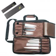 Professional Knife Bag for Chefs w/Shoulder Strap by EVERPRIDE - Premium Culinary Knife Case Includes 2 Knife Guards  Heavy Duty Chef Bag Stores 20 Knives PLUS 3 Zippers for Culin