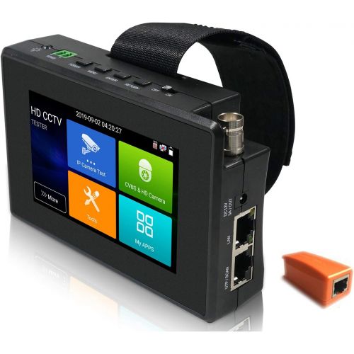  [아마존베스트]EVERSECU 5 in 1 CCTV Tester Support Upt to 4K IP Camera & 720P/1080P/3mp/4mp/5 Megapixel AHD, TVI, CVI & CVBS Analog Camera, Security Video Monitor with 4 Touch Screen, POE Out, Wi