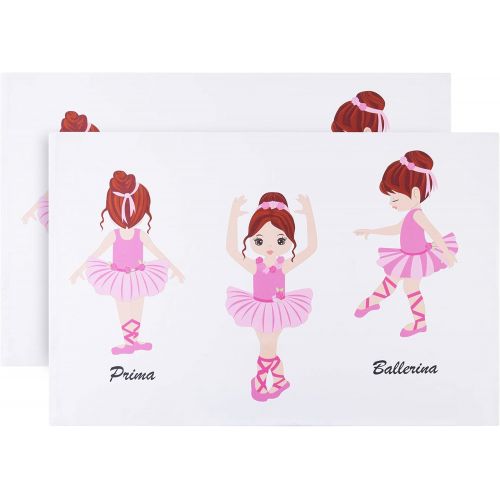 [아마존베스트]EVERYDAY KIDS Everyday Kids Toddler Fitted Sheet and Pillowcase Set -Born to Dance Ballerina- Soft Microfiber, Breathable and Hypoallergenic Toddler Sheet Set