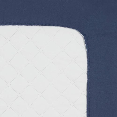  Everyday Kids Quilted Pack n Play Playard Sheet, Breathable Thick Playpen Sheet, Fits Most Playard - Navy Fitted Sheet