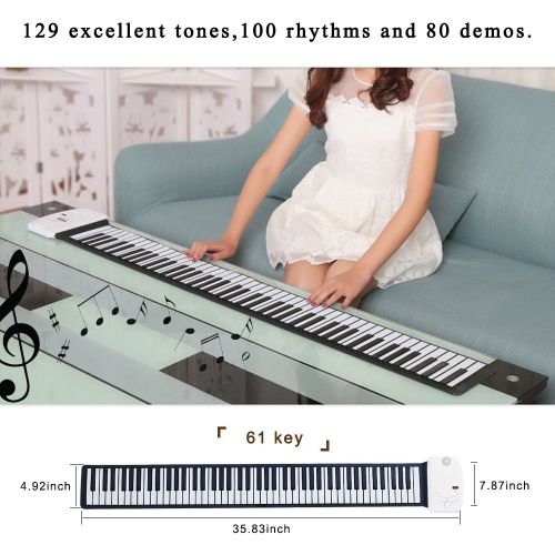  EVERYONE GAIN DH S61 High Quality Portable 61 Keys Flexible Piano USB MIDI Electronic Keyboard
