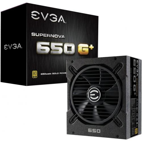  EVGA SuperNOVA 120-GP-0650-X1, 650 G+, 80 Plus Gold 650W, Fully Modular, FDB Fan, 10 Year Warranty, Includes Power ON Self Tester, Power Supply