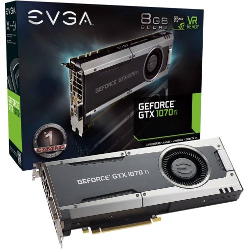  EVGA GeForce GTX 1070 Ti FTW2 GAMING, 8GB GDDR5, iCX Technology - 9 Thermal Sensors & RGB LED GPM, Asynch Fan, Optimized Airflow Graphics Card 08G-P4-6775-KR