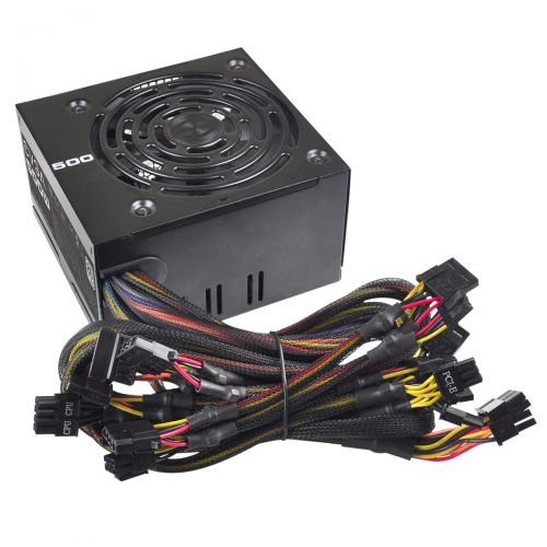  EVGA 500 W1, 80+ WHITE 500W, 3 Year Warranty, Power Supply 100-W1-0500-KR, Black