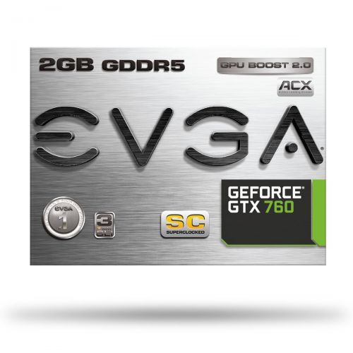  EVGA GeForce GTX760 Dual Superclocked ACX Cooler 2GB 256-Bit GDDR5 Double BIOS Dual-Link DVI-IDVI-D HDMI SLI Graphics Cards 02G-P4-3765-KR