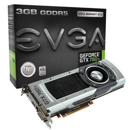  EVGA GeForce GTX 780 Ti, 3GB, 3072MB,GDDR5 384bit, Dual-Link DVI-I, DVI-D, HDMI,DP, SLI Ready Graphics Card (03G-P4-2881-KR) Graphics Cards 03G-P4-2881-KR
