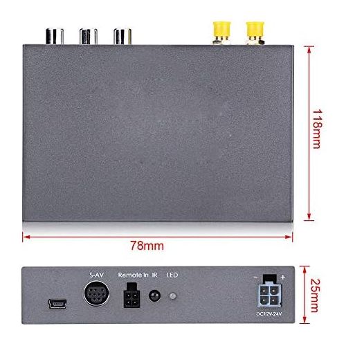  EVGATSAUTO Car Digital TV Box, 1080P HD DVB T2 Car Mobile Digital TV Box Receiver 2 Antenna Tuner Remote Control (Not Suitable for Germany)