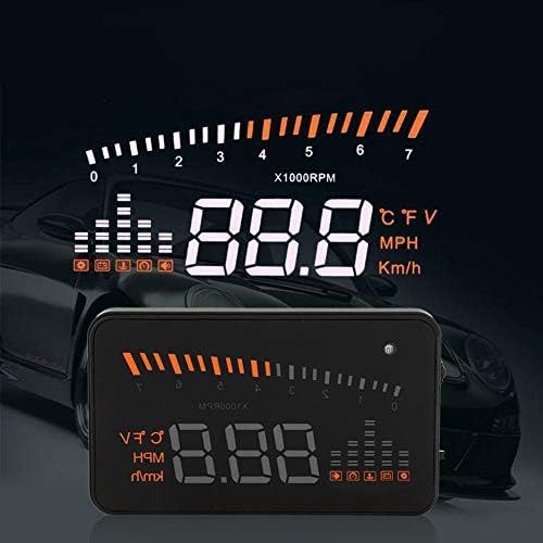  EVGATSAUTO Car Head Up Display OBDII HUD Colour LED Projector Speed Warning System for Cars