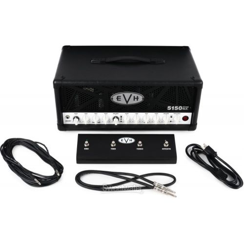  EVH 5150III 50-watt 6L6 Tube Head with Cover - Black