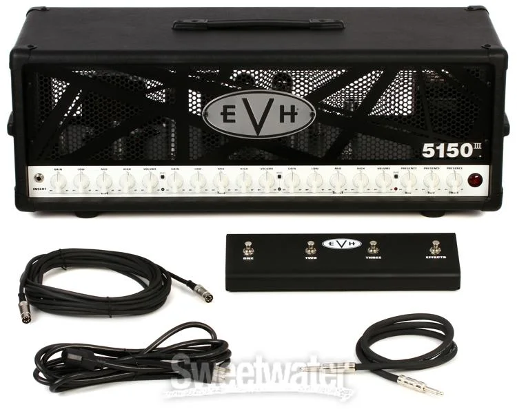  EVH 5150III 100W Tube Guitar Amplifier Head - Black