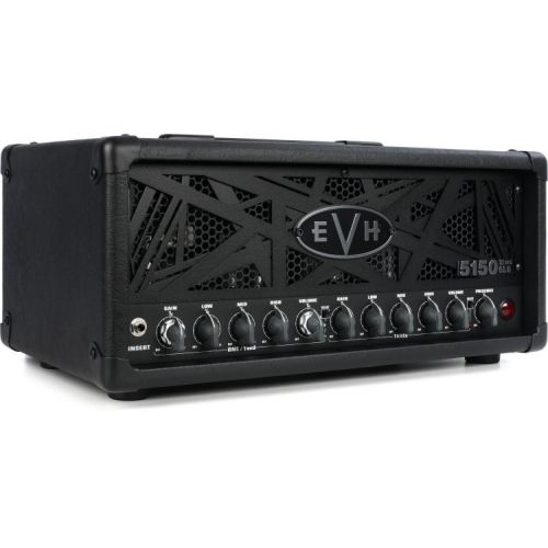  EVH 5150III 50S 6L6 50-watt Tube Head with Cover - Black Stealth