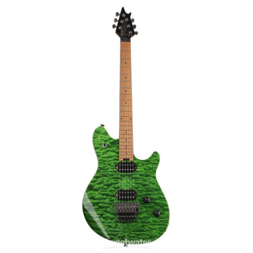  EVH Wolfgang Standard QM Electric Guitar - Transparent Green