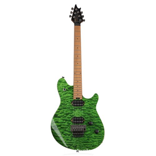  EVH Wolfgang Standard QM Electric Guitar - Transparent Green