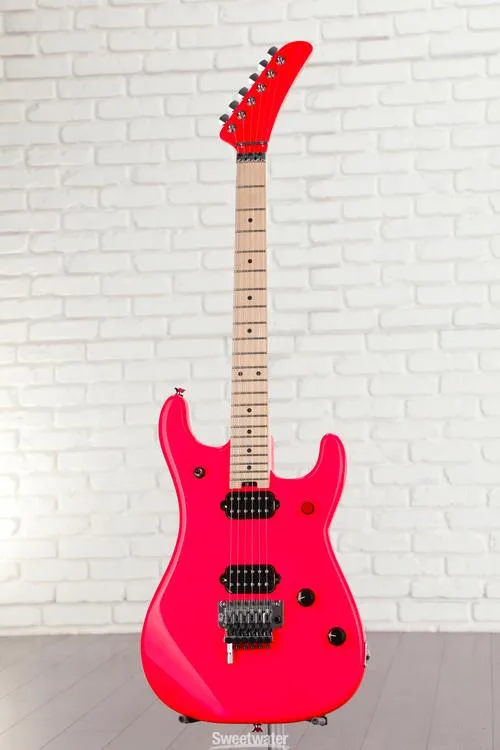  EVH 5150 Series Standard Electric Guitar - Neon Pink with Maple Fingerboard Demo