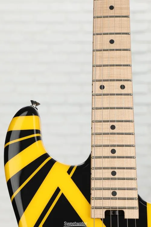  EVH Striped Series - Black w/ Yellow Stripes Demo