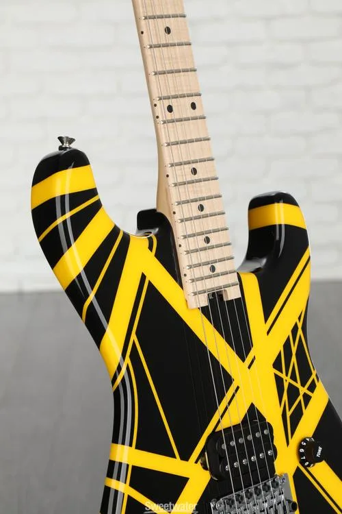  EVH Striped Series - Black w/ Yellow Stripes Demo