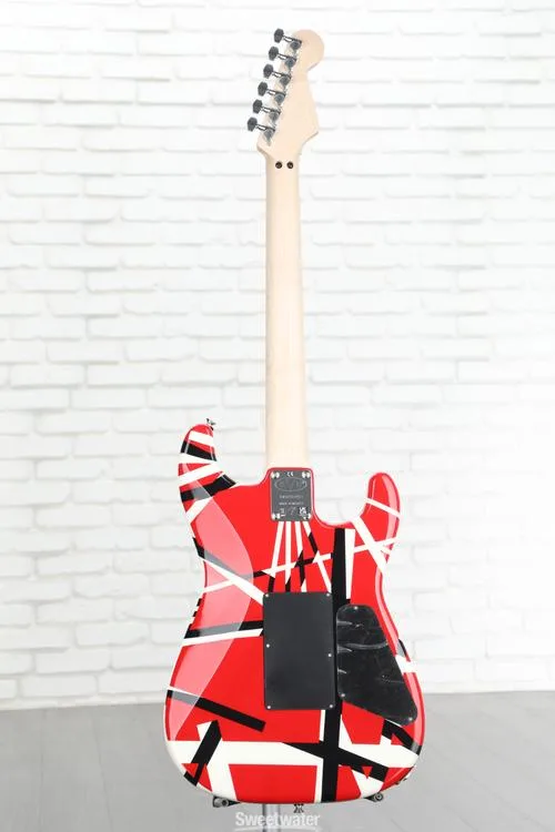  EVH Striped Series Left-Handed - Red w/ Black Stripes