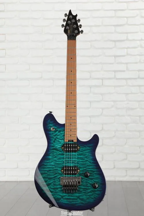  EVH Wolfgang Standard QM Electric Guitar - Chlorine Burst