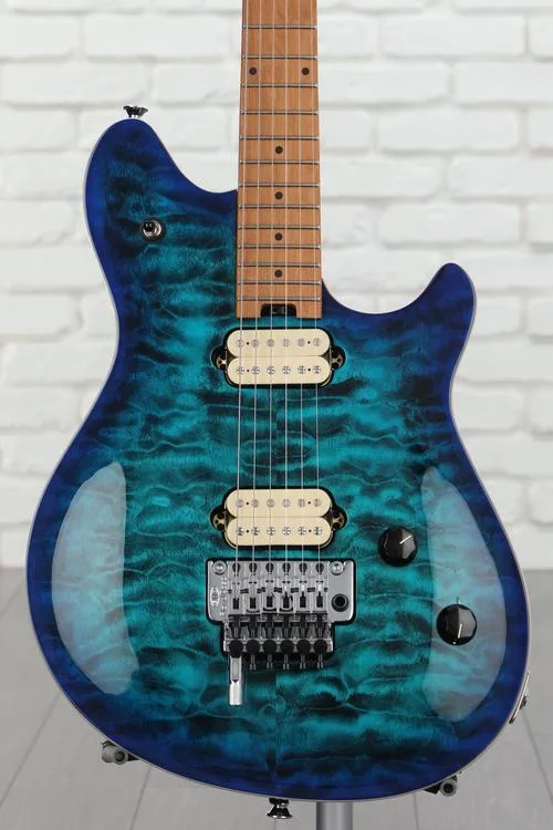 EVH Wolfgang Special QM Electric Guitar - Chlorine Burst with Baked Maple Fingerboard Used