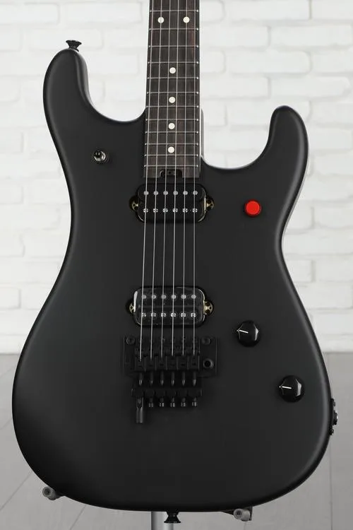 EVH 5150 Series Standard Electric Guitar - Stealth Black with Ebony Fingerboard Demo