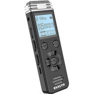 [아마존베스트]EVISTR V508 Digital Voice Recorder for Lectures Meetings - Portable Recording Devices with Playback, Line-in, Password, USB Rechargeable