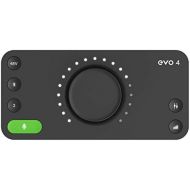 [아마존베스트]Audient EVO4, EVO 4 USB Audio Interface Sound Card for Music Production, (2 in / 2 out USB Audio Interface, 48 Volt Phantom Power, 2 Microphone Preamps, etc.)