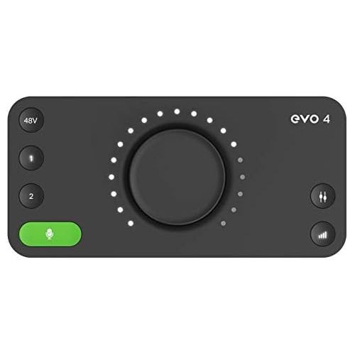  [아마존베스트]Audient EVO4, EVO 4 USB Audio Interface Sound Card for Music Production, (2 in / 2 out USB Audio Interface, 48 Volt Phantom Power, 2 Microphone Preamps, etc.)