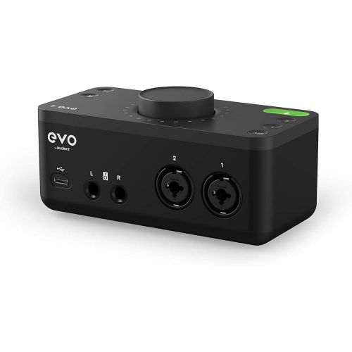  [아마존베스트]Audient EVO4, EVO 4 USB Audio Interface Sound Card for Music Production, (2 in / 2 out USB Audio Interface, 48 Volt Phantom Power, 2 Microphone Preamps, etc.)