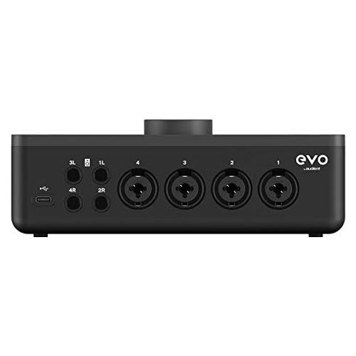  [아마존베스트]Audient EVO4, EVO 4 USB Audio Interface Sound Card for Music Production, (2 in / 2 out USB Audio Interface, 48 Volt Phantom Power, 2 Microphone Preamps, etc.)