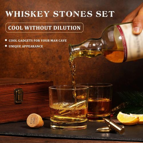  [아마존베스트]EVOFLY Gifts for Men Dad, Christmas Stocking Stuffers, Metal Whiskey Stones, Unique Birthday Gifts Ideas for Him Boyfriend Husband Grandpa Brother, Presents Cool Gadgets Anniversary Retir