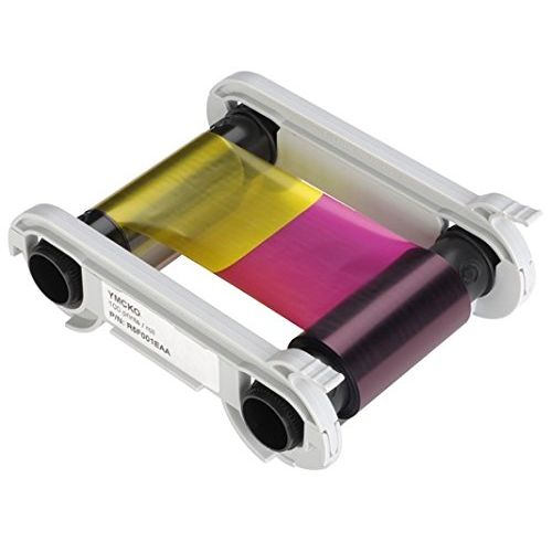  EVOLIS YMCKO STRAIGHT FROM THE MANUFACTURER HIGHEST QUALITY RIBBON CASSETTE (R5F008AAA) 300 PRINT COLOR RIBBON COMPATIBLE IN THE EVOLIS PRIMACY PRINTER