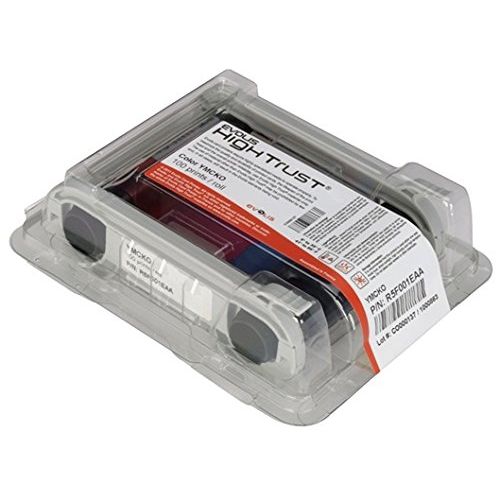  EVOLIS YMCKO STRAIGHT FROM THE MANUFACTURER HIGHEST QUALITY RIBBON CASSETTE (R5F008AAA) 300 PRINT COLOR RIBBON COMPATIBLE IN THE EVOLIS PRIMACY PRINTER