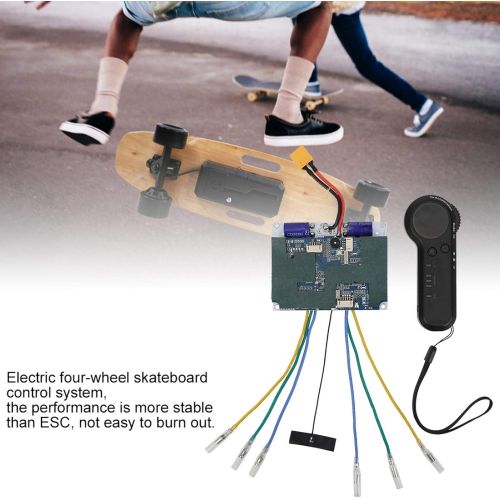  EVTSCAN Electric Four Wheel Skateboard Hub Motor Double?Drive Controller Remote Control Set