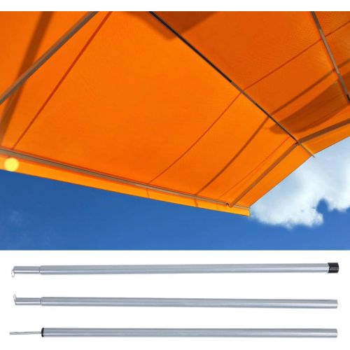  EVTSCAN 8pcs Poles,tarp Shelter Canopy Tent Awning Support Rod Upright Porch Pole