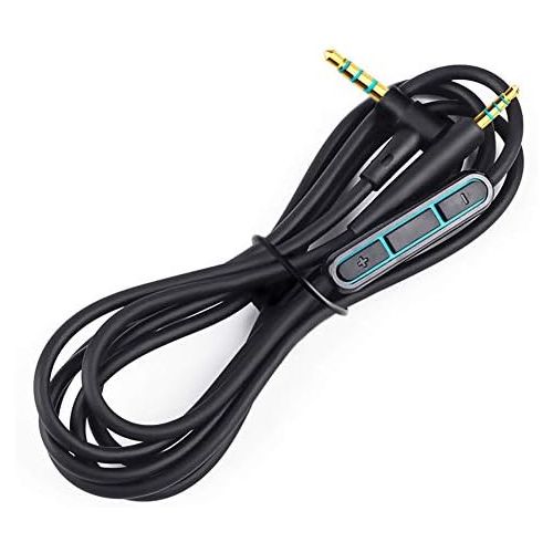  [아마존베스트]EVXVE Replacement Cable for Bose Headphones, QC25 Cable, Audio Cable Compatible with Bose QuietComfort 25 QC25 QuietComfort 35 QC35 Headphones, Aux Cable with Microphone/Remote Control f