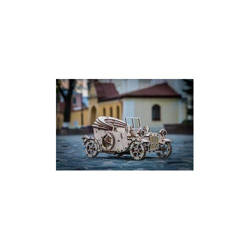  EWA EcoWoodArt Fathers day gifts - 3D puzzle Retro car- For the child in Him! Model T, convertible car, DIY wooden retro automobile.